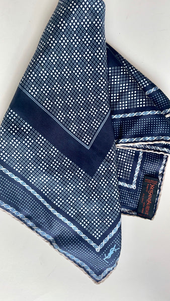 Vintage Yves Saint Laurent Silk Scarf